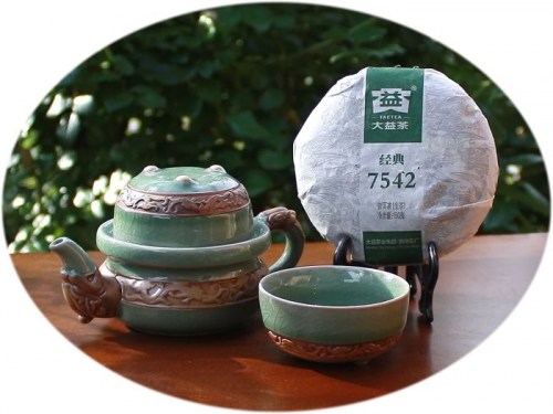 tea gift - da yi raw with dragon set set